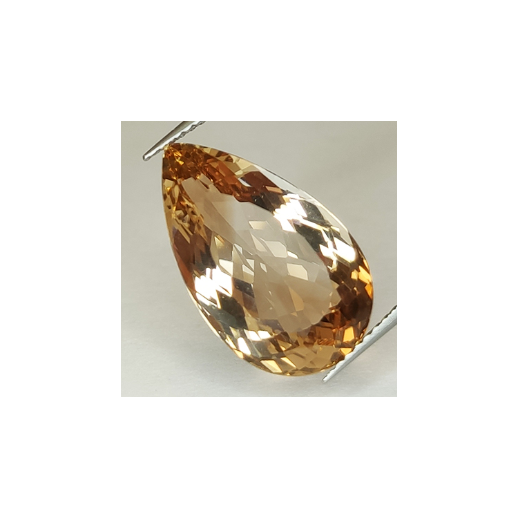 12,73ct Topacio Champagne talla pera 19.25x11.56mm