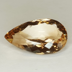 12,73ct Topacio Champagne talla pera 19.25x11.56mm