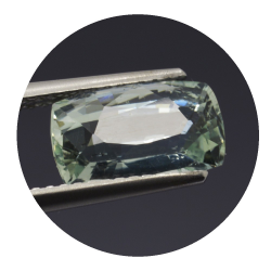 2,54 ct.  Acquamarina in Faccettato Cuscino