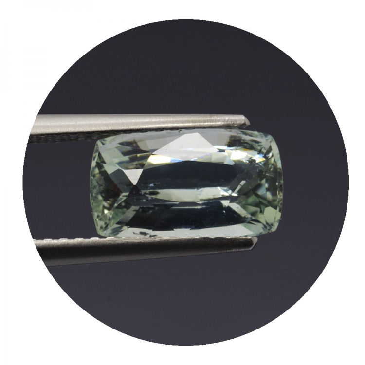 2,54 ct.  Acquamarina in Faccettato Cuscino