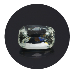 2,49 ct. Aquamarin Kissen Schnitt