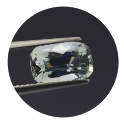 2,49 ct. Aquamarin Kissen Schnitt