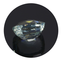 2,03 ct. Aquamarin Kissen Schnitt