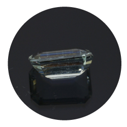 2,14 ct. aquamarin kissen Smaragd