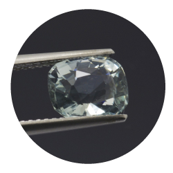 2,14 ct. Acquamarina in Faccettato Smeraldo