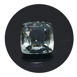 2,26 ct.  Acquamarina in Faccettato Cuscino