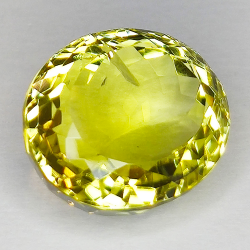 Quartz citron 21,34 ct taille ovale 17,81x15,44 mm