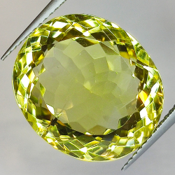 Quartz citron 21,34 ct taille ovale 17,81x15,44 mm