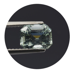 1,81 ct.  Aguamarina Talla Cojín