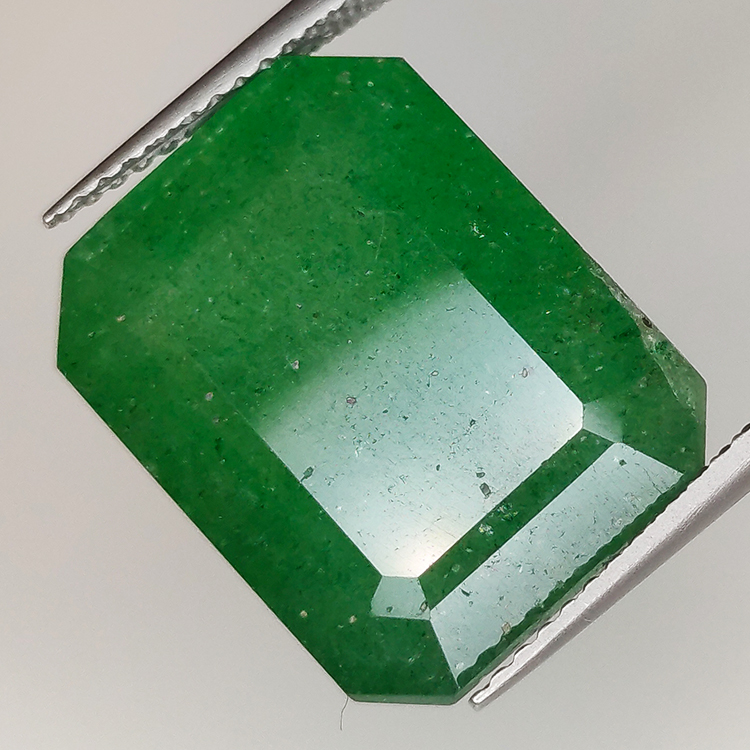 14,24ct Quarzo verde taglio smeraldo 16,98x13,92 mm