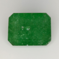 8,89 ct grüner Quarz im Smaragdschliff, 14,60 x 10,79 mm