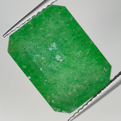 8,89 ct grüner Quarz im Smaragdschliff, 14,60 x 10,79 mm