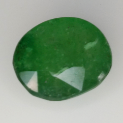 12,02 ct grüner Quarz im Smaragdschliff, 16,32 x 13,70 mm