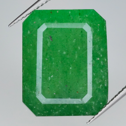 18,04 ct grüner Quarz im Smaragdschliff, 17,72 x 14,19 mm