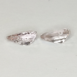 1pz pear cut Morganite 5-7mm