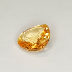 Granato hessonite taglio a pera da 2,22 ct, 8,78 x 8,15 mm