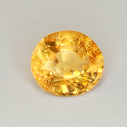 3.51ct Hessonite Garnet oval cut 9.86x8.88mm