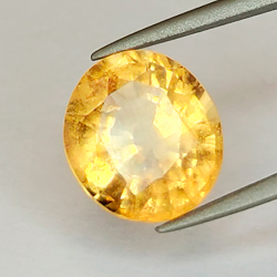 Grenat Hessonite 3,51ct taille ovale 9,86x8,88mm