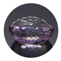 77,13 ct rosa Amethyst aus Frankreich 31,60 x 26,71 mm