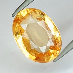 3,42ct Granate Hessonita talla oval 10,78x8,06mm