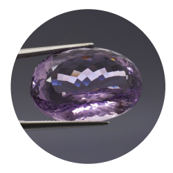 33,83 ct rosa Amethyst aus Frankreich 24,70 x 17,58 mm