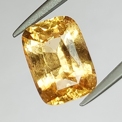 Granato hessonite da 2,29 ct taglio cuscino 8,69x6,34 mm