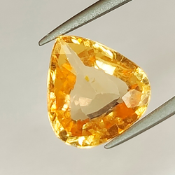 2,99ct Granate Hessonita talla pera 10,09x9,50mm