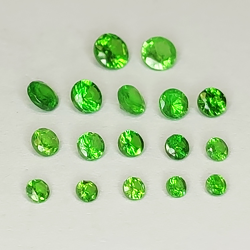 Tsavorite Coupe Ronde 1.35-2.70mm 1ct