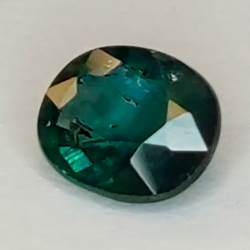 0,76ct Zafiro azul talla oval 6,05x5,05mm