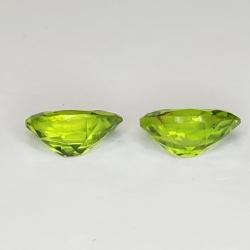 Oval cut peridot 8x6mm 1pz