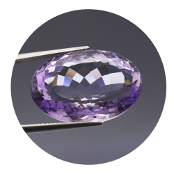 29,27 ct rosa Amethyst aus Frankreich 21,70 x 17,82 mm