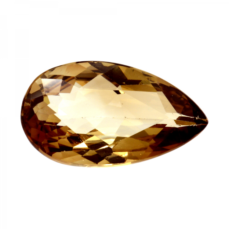 6,07ct  Champagner Topas birnenschliff 15X9mm