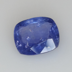 2.37ct Zafiro Azul talla cojín 8.25x7.19mm