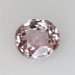 Spinello rosa da 1,12 ct, taglio ovale, 6,24 x 5,72 mm