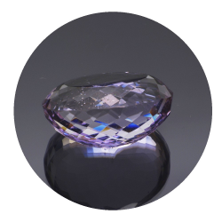 29,61 ct rosa Amethyst aus Frankreich 22,70 x 17,71 mm