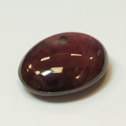 Cabochon ovale con rubino stellato da 35,06 ct, 23,06x17,51 mm