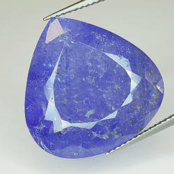 Poire Tanzanita 23,46 ct taille 20,31x8,82 mm