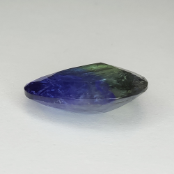 Tanzanite bleue 10,74 ct taille poire 16,76x15,14 mm