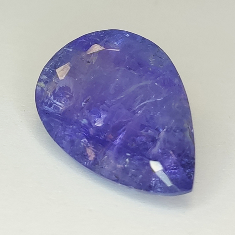 12.38ct Blue Tanzanite Pear Cut 18.39x12.59mm