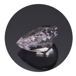 8,85 ct. Kunzita Talla Pera