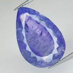 12.38ct Blue Tanzanite Pear Cut 18.39x12.59mm