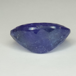 Tanzanite blu a taglio ovale da 15,59 ct, 19,06 x 12,95 mm