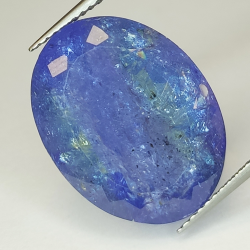 18.82ct Blue Tanzanite Oval Cut 19.30x14.78 mm