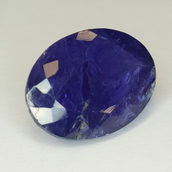 Tanzanite blu a taglio ovale da 17,98 ct, 19,61 x 13,87 mm