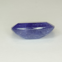 Tanzanite bleue 12,93 ct taille coussin 11,55x12,43 mm