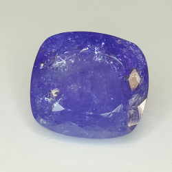 15.45ct Blue Tanzanite Cushion Cut 15.03x13.71mm