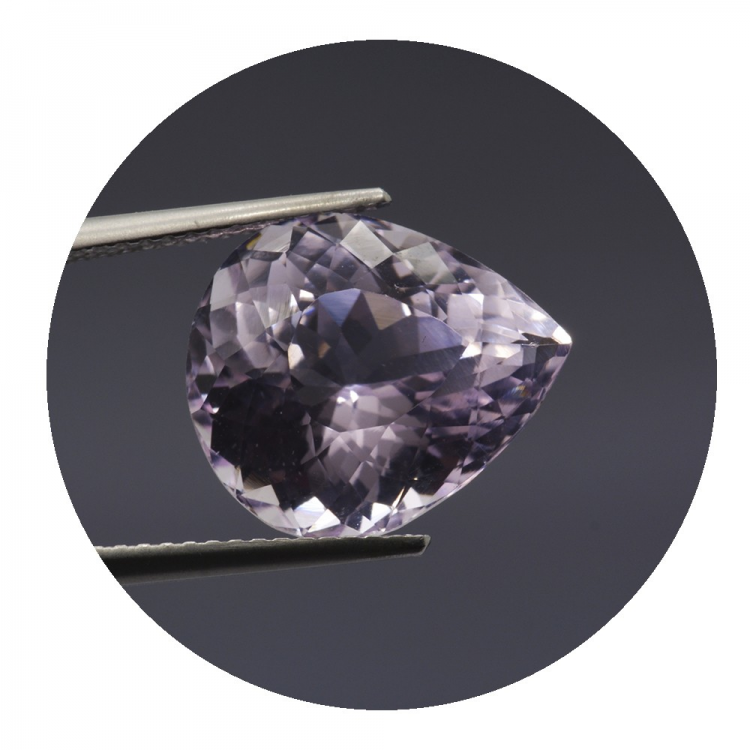 8,91 ct Kunzite Pear Cut