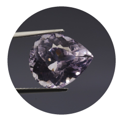 8,91 ct Kunzite Pear Cut