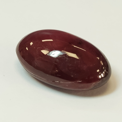 25.35ct Star Ruby oval cabochon 25.35x12.93mm