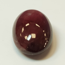 25.35ct Star Ruby oval cabochon 25.35x12.93mm